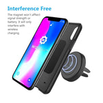 WizGear Universal Air Vent Magnetic Phone Car Mount Holder with Fast Swift-Snap Technology for Smartphones and Mini Tablets, Black