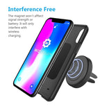 WizGear Universal Air Vent Magnetic Phone Car Mount Holder with Fast Swift-Snap Technology for Smartphones and Mini Tablets, Black