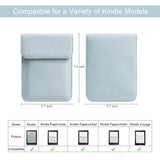 WALNEW 6" Kindle Sleeve for Kindle 4/5/Kindle Touch/Kindle Paperwhite/Kindle Paperwhite 10th, 2018/Kindle Voyage Protective Insert Sleeve Case Bag, Lightblue