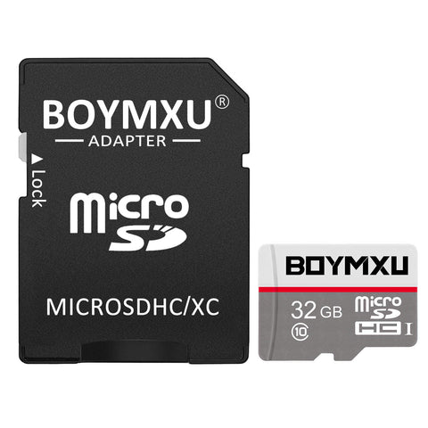 Micro Sd Card,BOYMXU Sd Memory Card 32gb Sd Card with Adapter High Speed Tf Card Update-Gray.