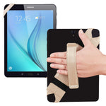 Universal Tablet Hand Strap Holder, Joylink 360 Degrees Swivel Leather Handle Grip with Elastic Belt, Secure & Portable for All 10.1" Tablets (Samsung Asus Acer Google Lenovo Kindle iPad), Gold