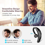 Mpow V4.1 Bluetooth Headset, Wireless Earbud Headset with Microphone, 6-Hrs Playing Time Cell Phone Bluetooth Earpiece, Car Bluetooth Headphones for iPhone Samsung Android