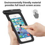 Capshi Waterproof Phone Pouch, 2 Pack Universal Waterproof Case Waterproof Phone Case IPX8 Available TPU Clear Dry Bag for iPhone X/Xs/XR/8/8plus/7/6s/6 Samsung up to 6.3"