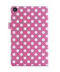 Fire HD 8 2015 Case, rooCASE [Previous Model 5th Generation] Fire HD 8 Dual View PU Folio Slim Fit Lightweight Folding Stand Cover with Sleep/Wake for Fire HD 8 2015 (5th Generation), Dot Pink