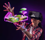 MERGE AR/VR Headset - Augmented and Virtual Reality Goggles, 300+ Experiences, STEM Product, Works with iPhone or Android (Pulsar Purple)