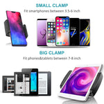 Car Phone Mount, Newward 2 Clamps Long Arm Universal Windshield Dashboard Cell Phone Holder for iPhone X 8 7 Plus 6 6s Plus 5s SE,Samsung Galaxy S9 S8 S7 S6 S5 Note,Google,LG and Other Smartphones