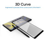 amFilm Glass Screen Protector for Samsung Galaxy Note 9, Full Screen Coverage Screen Protector, 3D Curved Tempered Glass, Dot Matrix with Easy Installation Tray (Black)