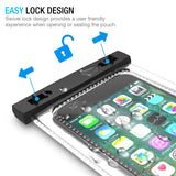 (2Pack) Universal Waterproof Case, Maxboost Cellphone Dry Bag Pouch for iPhone 7 6s 6 Plus, SE 5s 5c 5, Galaxy s8 s7 s6 Edge, Note 5 4, LG G6 G5,HTC 10,Sony Nokia up to 6.0" Diagonal
