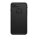 Lifeproof FRĒ SERIES Waterproof Case for iPhone 8 Plus & 7 Plus (ONLY) - Retail Packaging - NIGHT LITE (BLACK/LIME)