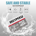Micro Sd Card,BOYMXU Sd Memory Card 32gb Sd Card with Adapter High Speed Tf Card Update-Gray.