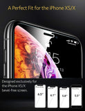 ESR [2-Pack] Screen Protector for iPhone Xs/iPhone X, iPhone iPhone Xs/iPhone X Tempered Glass Screen Protector [Force Resistant Up to 22 Pounds] Case Friendly for iPhone 5.8 inch(2017&2018 Release)