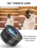Phone Camera Lens Kit, 6 in 1 Cell Phone Camera Lens with 18X Zoom Telephoto Lens/Fisheye/Wide Angle& Macro Lens(Screwed Together)/Teleconverter/CPL, Compatible iPhone, Samsung & More
