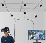 6 Packs Retractable Cable Management for HTC VIVE NEW Version System for HTC VIVE Virtual Reality Headset- MDW Adhesive Drill Free
