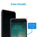JETech Privacy Screen Protector for Apple iPhone 7 and iPhone 8, Anti-Spy Tempered Glass Film, 2-Pack