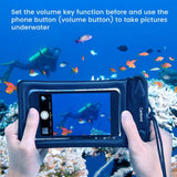 Floating Waterproof Phone Pouch, 100ft IPX8 Waterproof Case Compatible for iPhone XS Max/XR/X/8/8P/7/7P Galaxy up to 6.5", Lanyard Dry Bag for Snorkeling Pools Beach Kayaking Travel Bath(2 Pack Black)