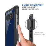 Samsung Galaxy Note 8 Cell Phone Case - Ultra Thin Clear Cover with Built-in Anti-Scratch Screen Protector, Full Body Protective Shock Drop Proof Impact Resist Extreme Durable Case, Black/Grey