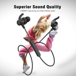 SoundPEATS Magnetic Wireless Earbuds Bluetooth Headphones Sport in-Ear IPX 6 Sweatproof Earphones with Mic (Super Sound Quality Bluetooth 4.1, aptx, 8 Hours Play Time, Secure Fit Design)