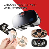 VR Headset - Virtual Reality Goggles by VR WEAR 3D VR Glasses for iPhone 6/7/8/Plus/X & S6/S7/S8/S9/Plus/Note and Other Android Smartphones with 4.5-6.5" Screens + 2 Stickers