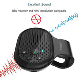 SUNITEC AUTO Power ON Bluetooth Handsfree Car Kit with Vibration Sensor for Hands-Free Call, Support GPS, Music, Wireless in Car Visor Speakerphone Kits for iPhone, Samsung and etc [2 Year Warranty]
