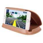 Bosynoy Phone Holder for Car, GPS Holder for Car Dashboard, Universal Car Phone Mount Compatible for Smart Cell Phones -Brown