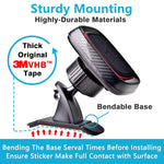 [2 Pack] Magnetic Phone Car Mount, APPS2Car Sturdy Stick-on Universal Cell Phone Holder Car Built-in Amazing Powerful Magnets, Hands Free Phone Mount Car with Strongest VHB Adhesive Mounting Base