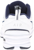 Nike Men's Air Monarch IV Cross Trainer, White/Metallic Silver/Midnight Navy, 10.0 Regular US