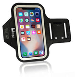 RevereSport iPhone X/XS Running Armband (Face Recognition Access). Sports Phone Holder Case for Jogging, Gym Workouts & Exercise (Small - Large Arms)