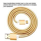 [3Pack] iEugen Micro USB Cable, 5 Ft Micro USB Fast Charging Cord Charging Nylon Braided Replacement High Speed Data Sync Charger Compatible with Kindle Touch 2011 Fire Keyboard-Black+Gold+Silver