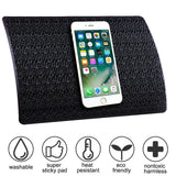 AFUNTA 4 PCS Anti-Slip Car Dash Sticky Pads, 2 Size Heat Resistant Non-Slip Mats, Dashboard Cell Phone Mount Holder Mats, Reusable after Washing off Dust