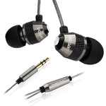 Betron B25 Noise Isolating in Ear Canal Headphones Earphones with Pure Sound and Powerful Bass for iPhone, iPad, iPod, Samsung Smartphones and Tablets (Black Without Remote)