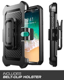 SUPCASE iPhone XR Case, Full-Body Rugged Holster Case with Built-in Screen Protector for Apple iPhone XR (2018 Release), Unicorn Beetle Pro Series (Black)