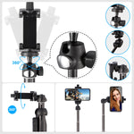 Eocean 40-inch Selfie Stick Tripod, Extendable Selfie Stick Tripod Stand with Wireless Remote, Compatible with iPhone Xs/Xr/Xs Max/X/8/8 Plus/Samsung Galaxy Note 9/S9/Huawei/Honor/Google and More
