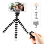 Phone Tripod,Portable and Flexible Adjustable Cell Phone Stand Holder with Remote and Universal Clip Compatible with iPhone Android Phone Compact Digital Camera Sports Camera GoPro