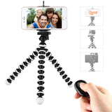 Phone Tripod,Portable and Flexible Adjustable Cell Phone Stand Holder with Remote and Universal Clip Compatible with iPhone Android Phone Compact Digital Camera Sports Camera GoPro