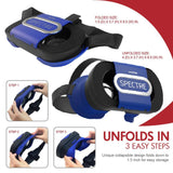 VIOTEK Spectre Folding Virtual Reality VR Headset Phone Accessory - Lightweight Glasses with Collapsible Case for Samsung Apple iPhone LG HTC Motorola Nokia Google Pixel and More!
