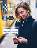 Mpow Business Headset 20H Bluetooth Headset IPX4 Handsfree Dual-Mic Noise Cancelling, Bluetooth Earpiece Business CVC 6.0, Wireless Earbuds with Clear Voice for Business/Office/Driving