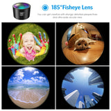 [Upgraded Version] Phone Camera Lens, 5 in 1 Cell Phone Lens Kit, Macro Lens + Wide Angle Lens, Fisheye Lens + CPL + Starburst Lens, with Storage Tube, for iPhone X/8/7, Smartphones