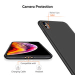 TORRAS Slim Fit iPhone Xs Max Case, Hard Plastic Ultra Thin Protective Cover Matte Finish Grip Phone Case for iPhone Xs Max 6.5 inch (2018), Mysterious Black