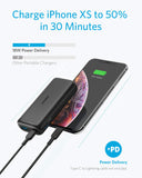 Anker PowerCore 10000 PD, 10000mAh Portable Charger USB-C Power Delivery (18W) Power Bank for iPhone 8/8+/X/XS/XR/XS Max, Samsung Galaxy S10, Pixel 3/3XL, iPad Pro 2018, and More
