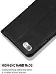 iPhone 6S Plus Case iPhone 6 Plus Case, SINIANL Leather Case Flip Folio Book Case Wallet Cover with Card Slots & ID Holder Kickstand Feature and Magnetic Closure for iphone 6 Plus / 6S Plus Black