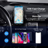 Automatic Clamping Qi Wireless Car Charger, SANCEON 10W/7.5W Fast Charger Car Mount Phone Holder for Air Vent Dashboard Compatible with iPhone Xs/Xs Max/XR/X/8/8Plus, Samsung Galaxy S10/S10+/S9/S9+/S8