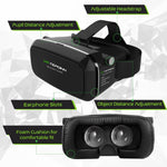 Tepoinn 3D VR Glasses Headset with Adjustable Lens and Strap for 4.0-5.7-Inch Smart Phones (018)