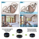 AiKEGlobal - Phone Lens with 9 in 1 Wide Angle Lens, Macro Lens, Fisheye Lens, 2X Telephoto Lens, CPL Lens, Starbrust and Kaleidoscope Lens Phone Camera Lens Kit for iPhone, Samsung, Most Smartphone