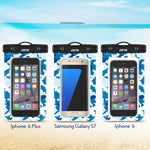 JOTO Universal Waterproof Pouch Cellphone Dry Bag Case for iPhone Xs Max XR XS X 8 7 6S Plus, Samsung Galaxy S9/S9 +/S8/S8 +/Note 8 6 5 4, Pixel 3 XL Pixel 3 2 HTC LG Sony Moto up to 6.0" -Blue Camo