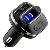 VicTsing (Upgraded Version) V4.1 Bluetooth FM Transmitter for Car, Wireless In-Car Bluetooth Adapter, Bluetooth Radio Transmitter Support Aux Input Output, TF Card and U-Disk, Hands-Free calls