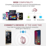 Mpow EM1 Bluetooth Earpiece, V4.1 Wireless Headphones, 6-Hr Playing Time Mini Bluetooth Earbud with Microphone, Invisible Car Bluetooth Headset for Cell Phone (One Pcs, Two Charger)
