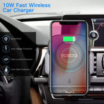 ROBOQI Automatic Wireless Car Charger, Qi-Certified Robotic Car Mount, Air Vent Phone Holder with Contact Sensor, Compatible with iPhone Xs/XS MAX/XR/X/8/8 + & Samsung Galaxy Note 9/S9/S8.