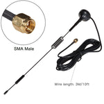 Lysignal 12dBi High Gain Omni-Directional SMA Male Antenna, 700MHz-2700MHz Wide Band 2.4GHz WCDMA 3G 4G LTE GSM Magnentic Antenna with 10ft Cable
