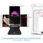 Adjustable Cell Phone Stand, Lamicall Phone Stand : [UPDATE VERSION] Cradle, Dock, Holder Compatible with iPhone Xs XR 8 X 7 6 6s Plus SE 5 5s 5c charging, Accessories Desk, Android Smartphone - Black