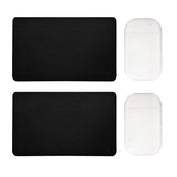 TuNan 4 Pcs Car Dashboard Pads Non-Slip Mat, Anti-Slip Ripple Sticky Dash Grip Mat for Coin Cell Phone Key GPS Sunglasses, Large/Black 10.6" x 5.9", Small/Clear 5.6" x 3.3"